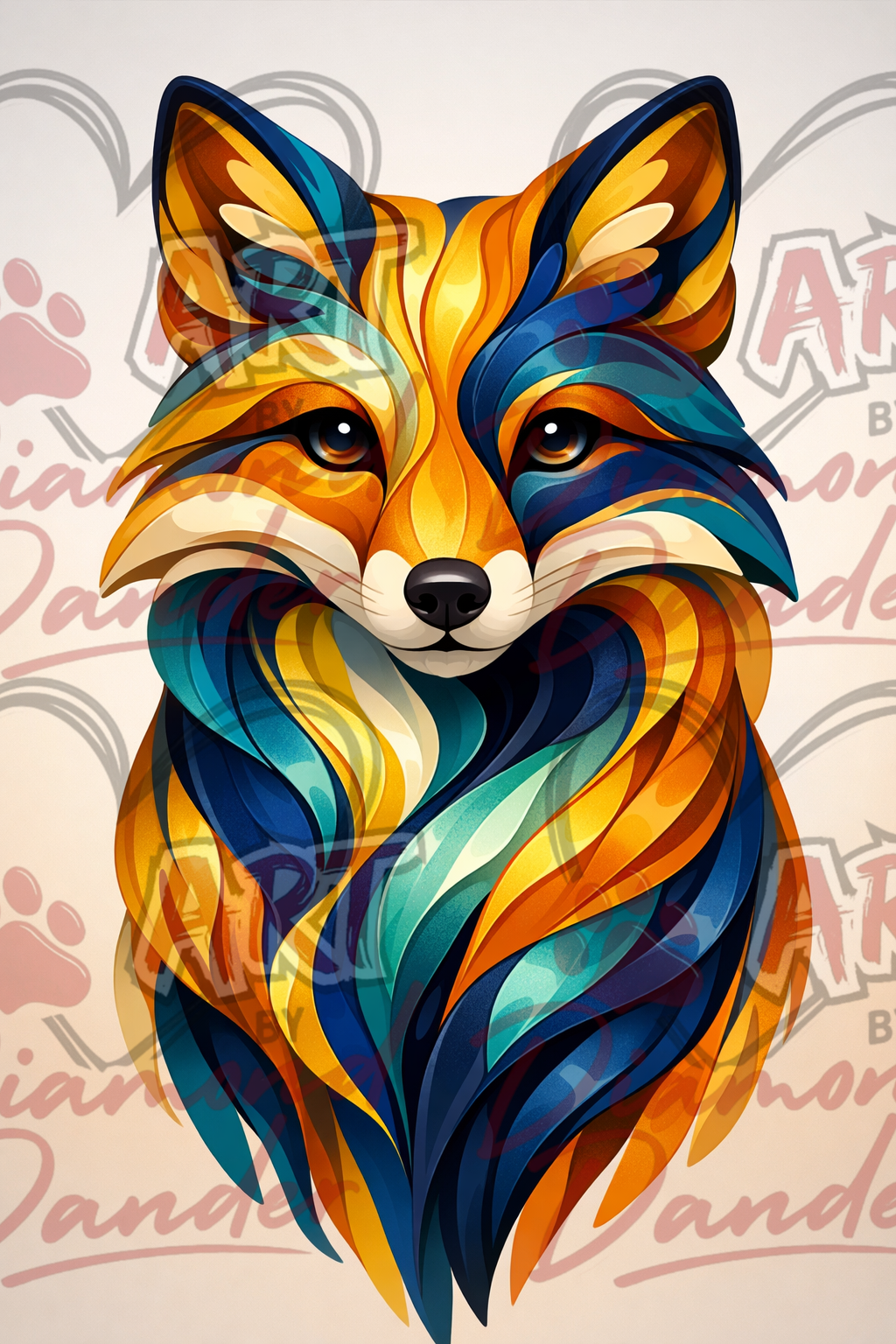 Art By Diamond Dander - Aurora Fox