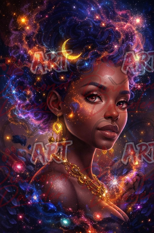 Art By Diamond Dander - Crowned By The Cosmos