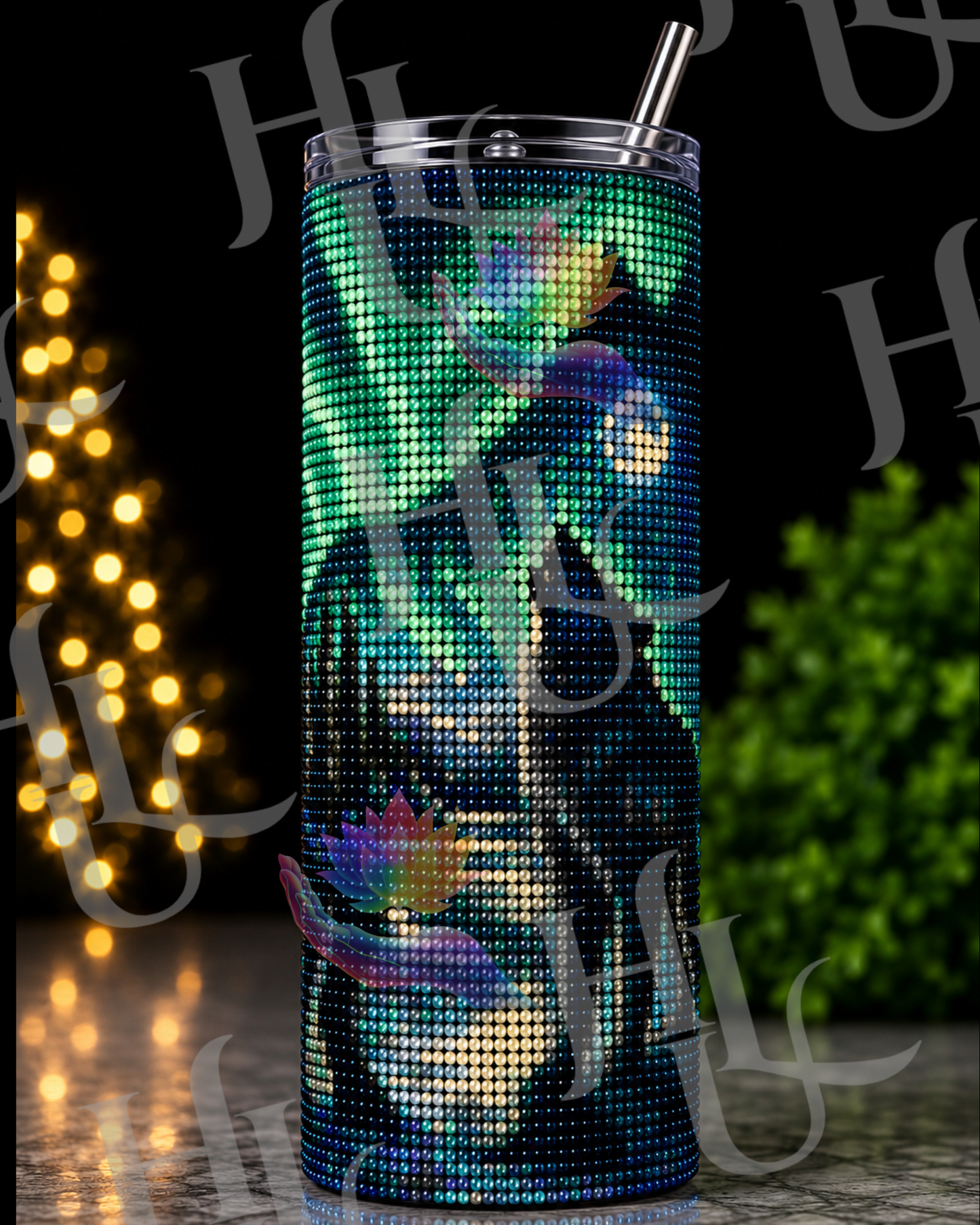 Emerald Alpha ~ Diamond Art Tumbler