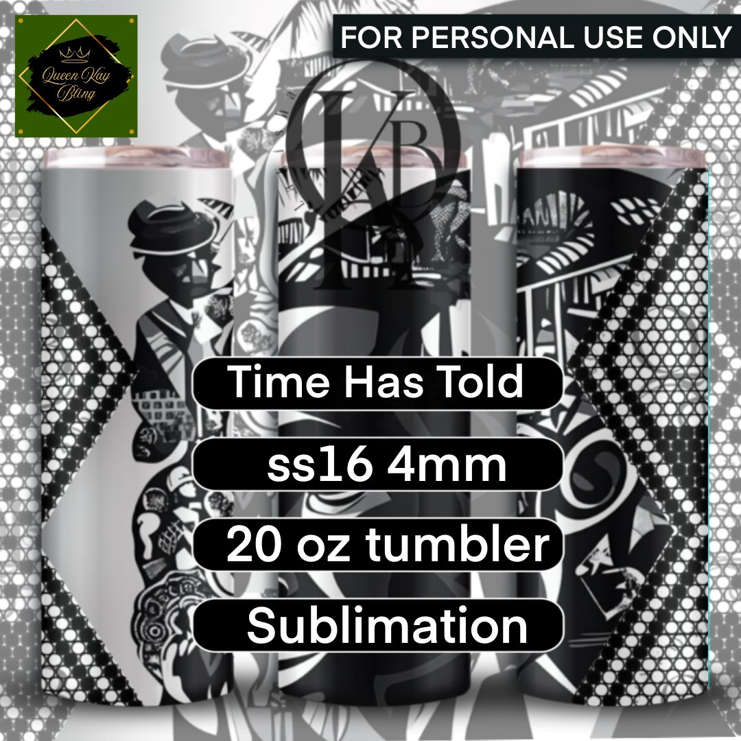 Time Has Told Rhinestone Template - Sublimation