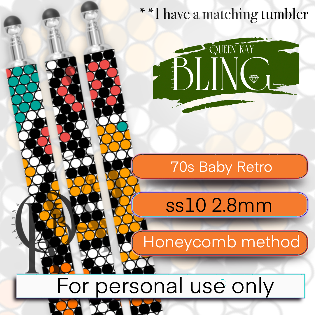 70s Baby Retro Pen Template