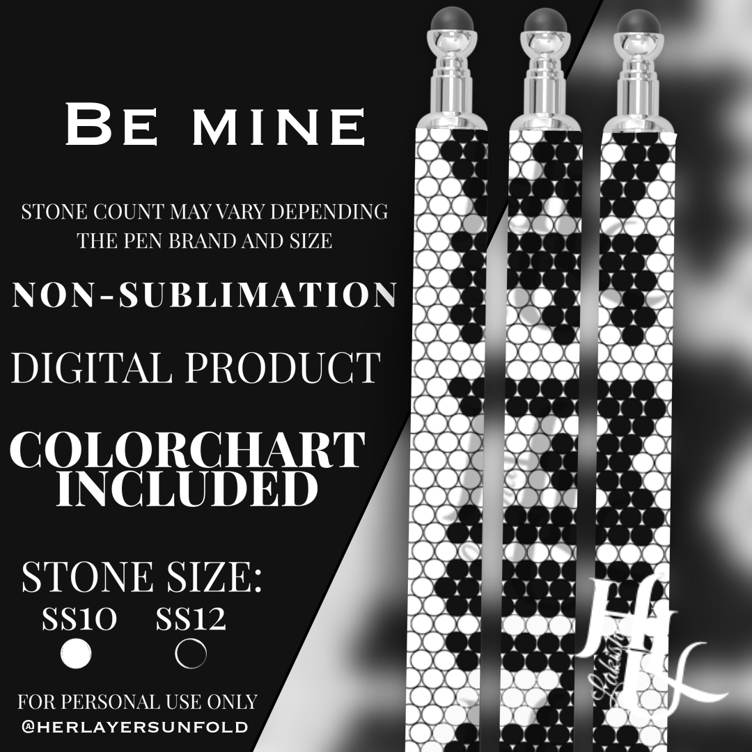 Be Mine Pen Template