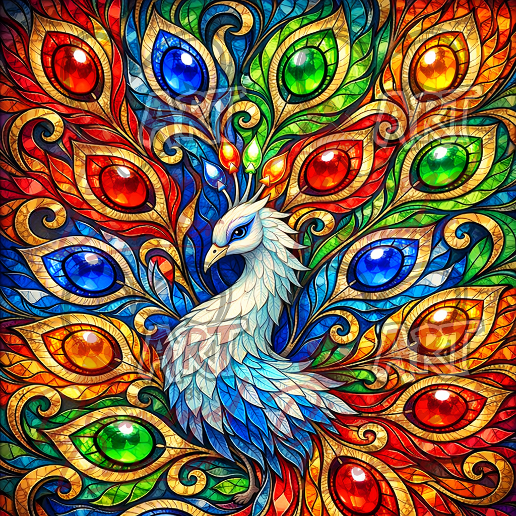 Art By Diamond Dander - Jewel Peacock