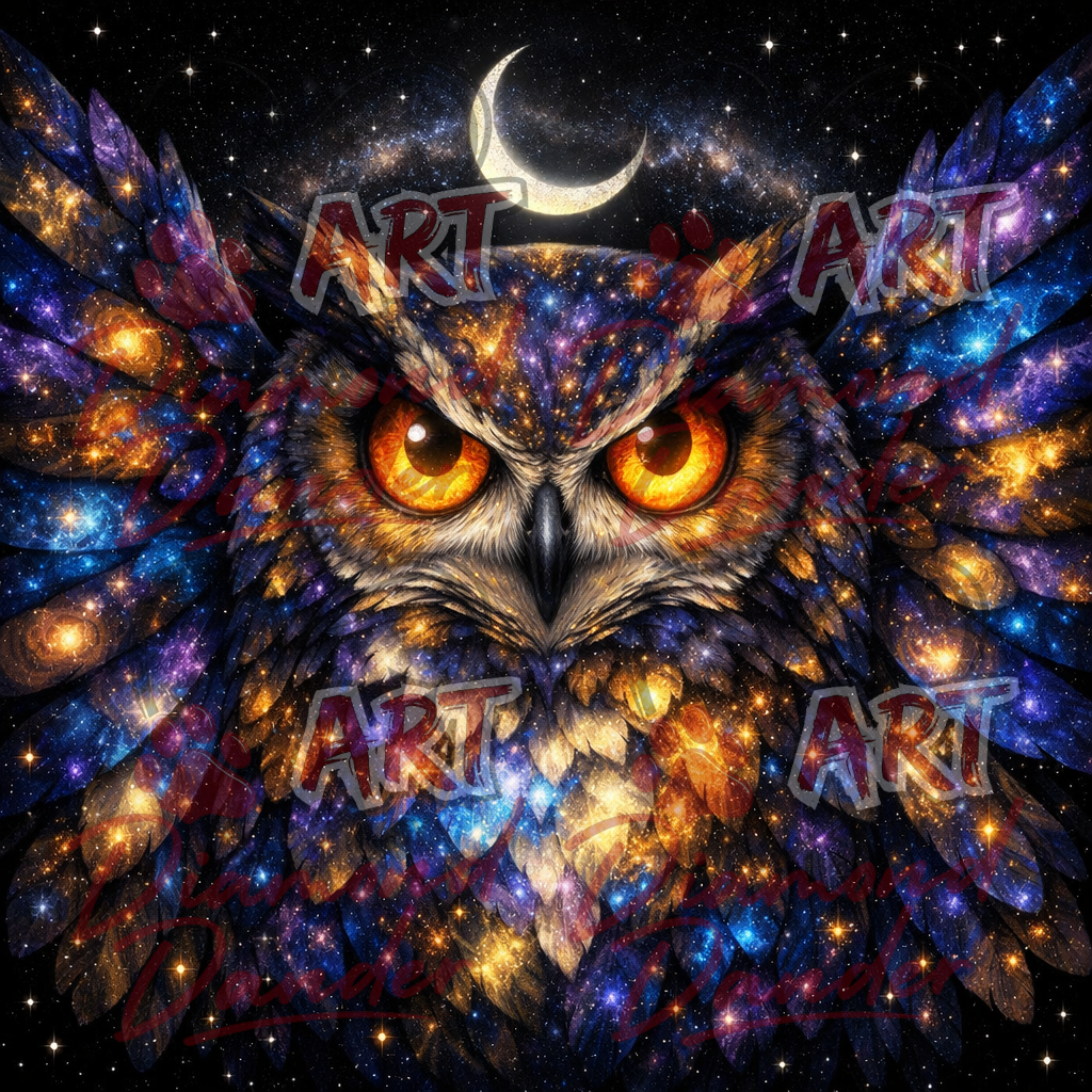 Art By Diamond Dander - Lunar Orcale Owl