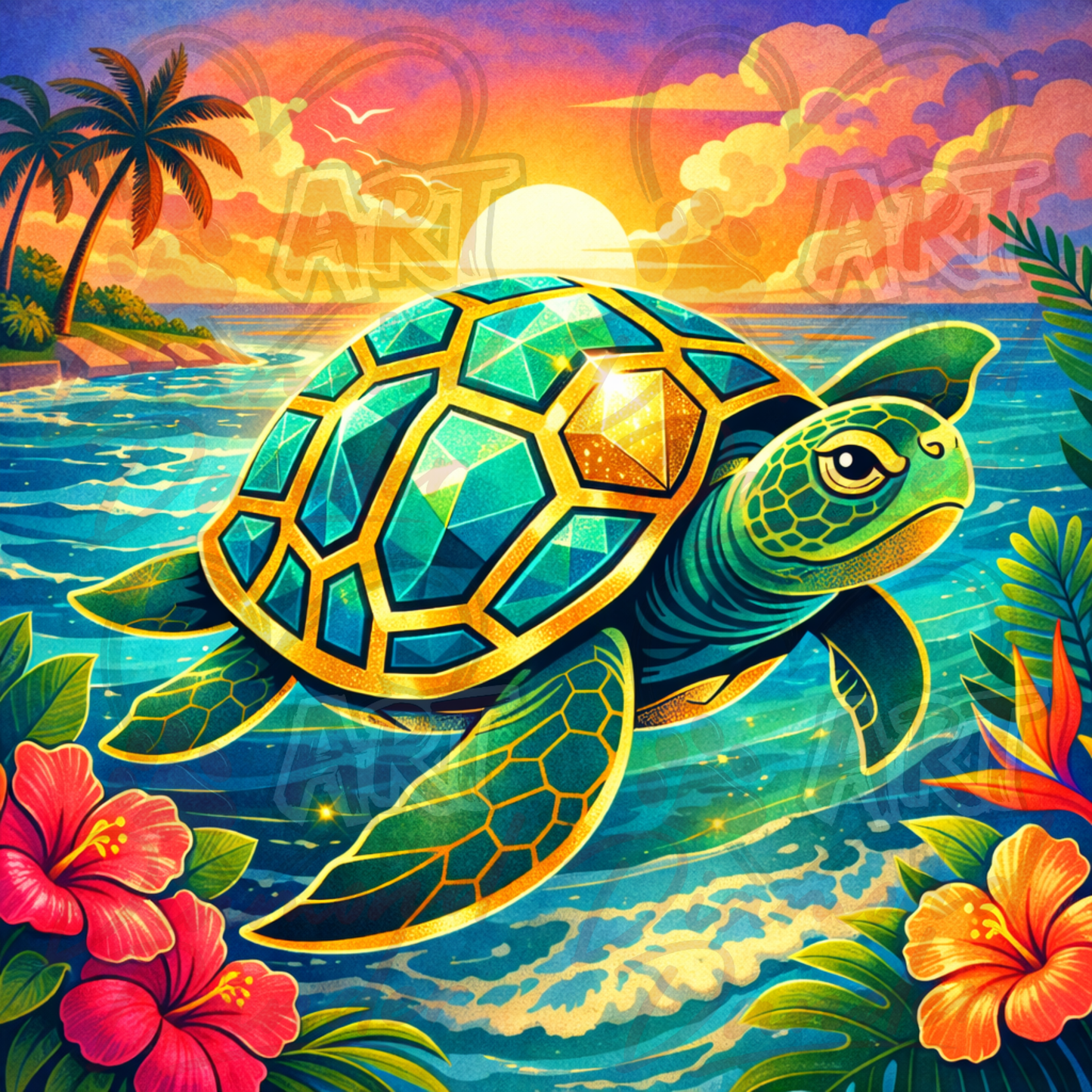 Art By Diamond Dander - Sunset Glide