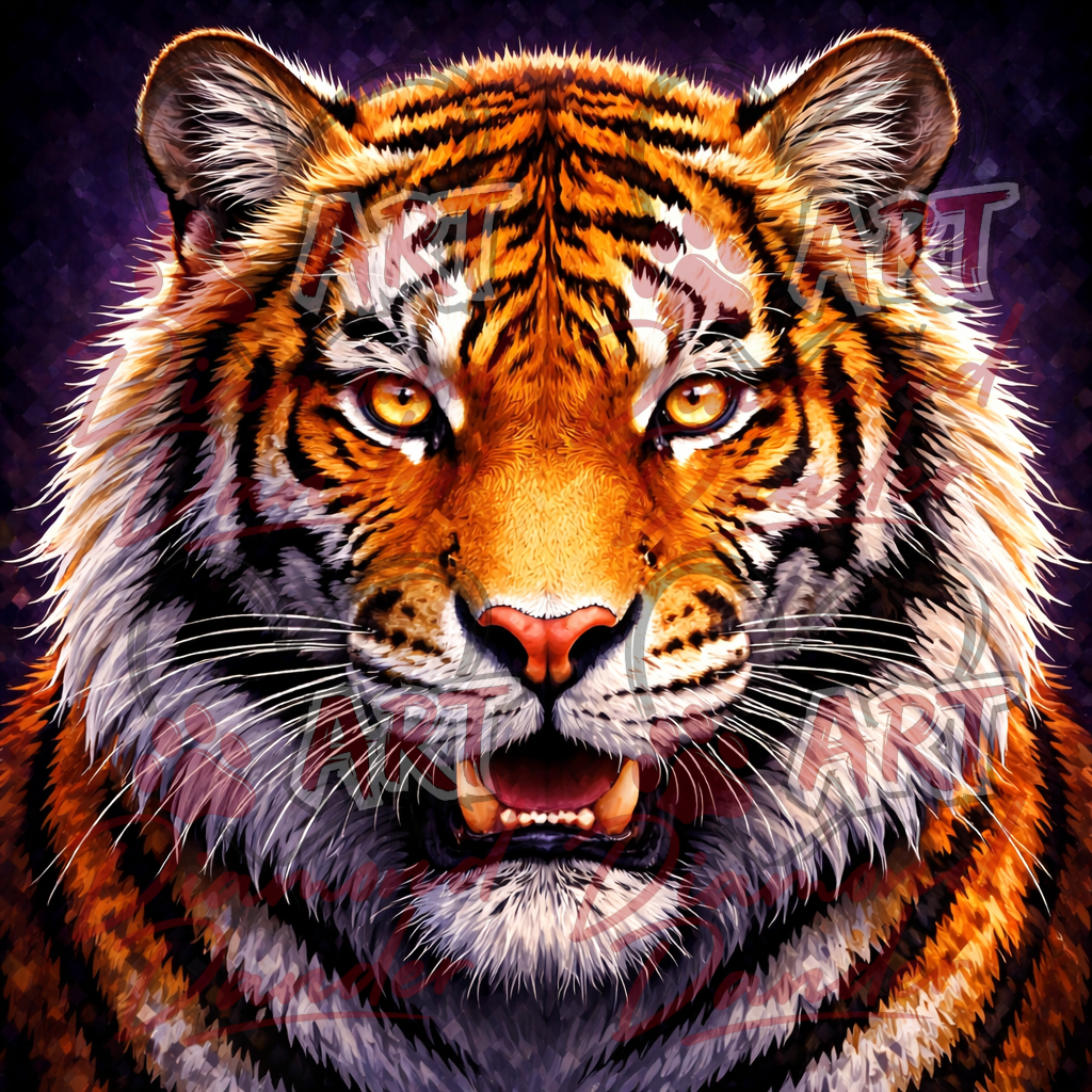 Art By Diamond Dander - Tiger Majesty
