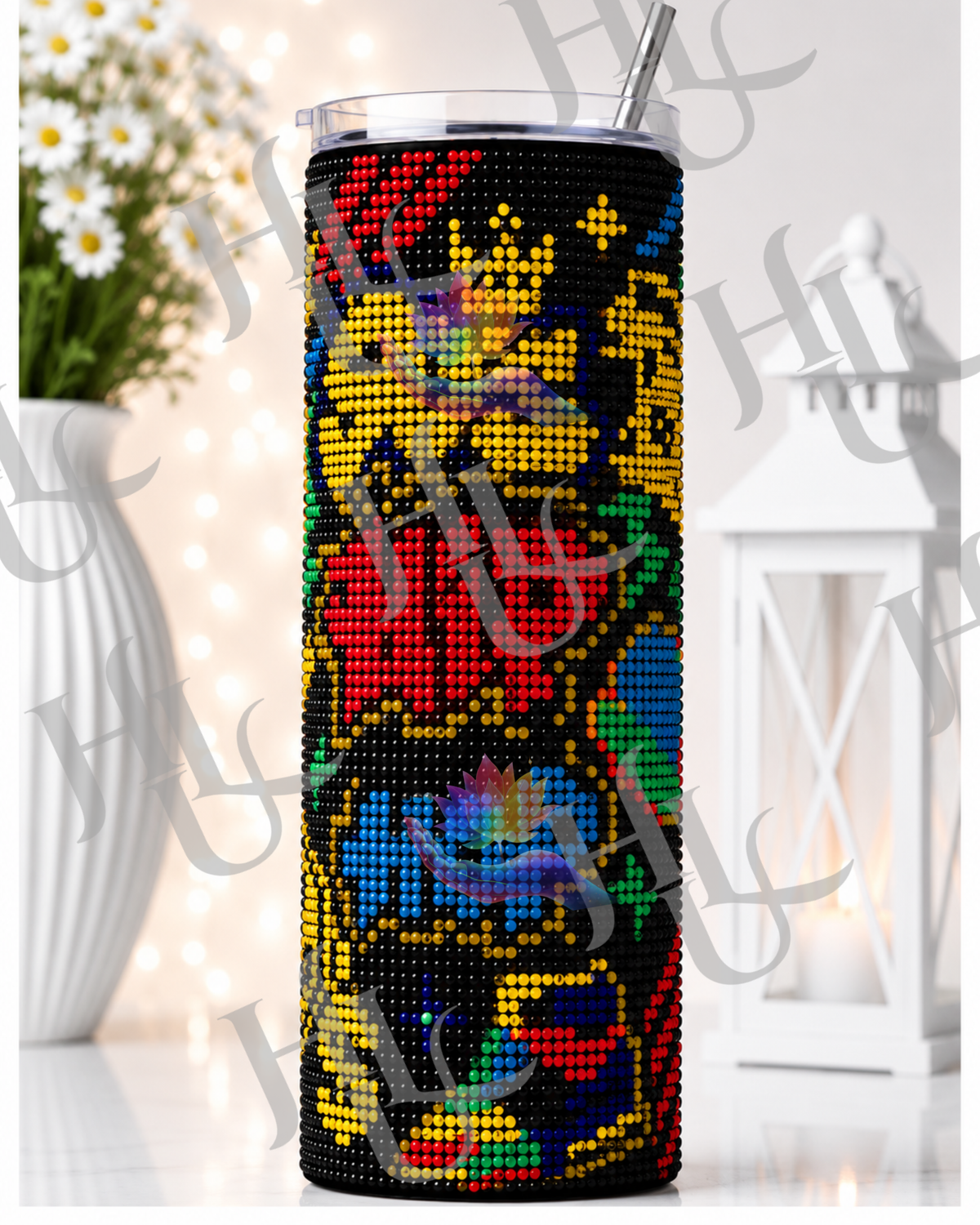 90s Hit Mix ~ Diamond Art Tumbler