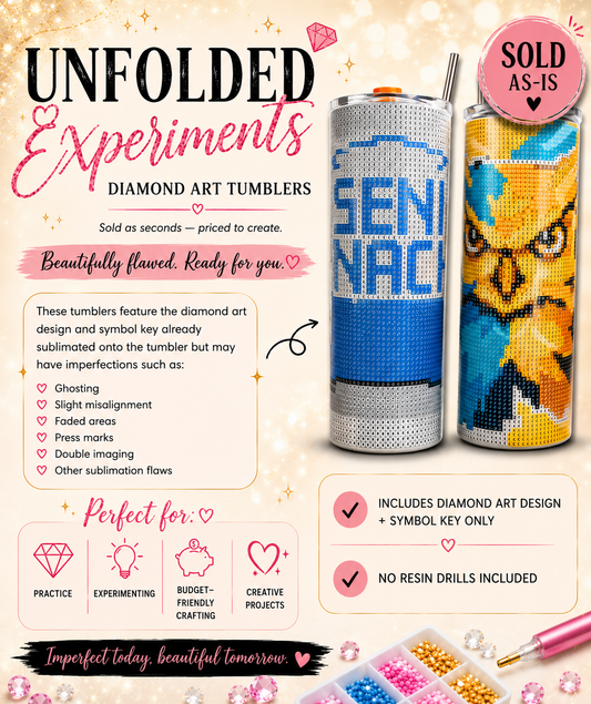 Unfolded Experiments Diamond Art Tumblers