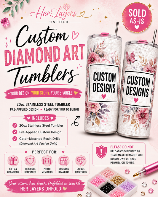 Custom Diamond Art Tumbler