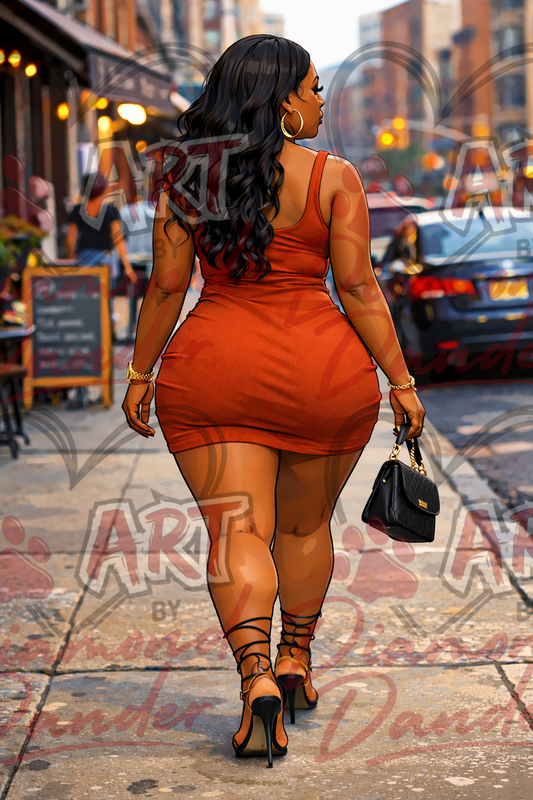 Art By Diamond Dander - City Curve Confidence