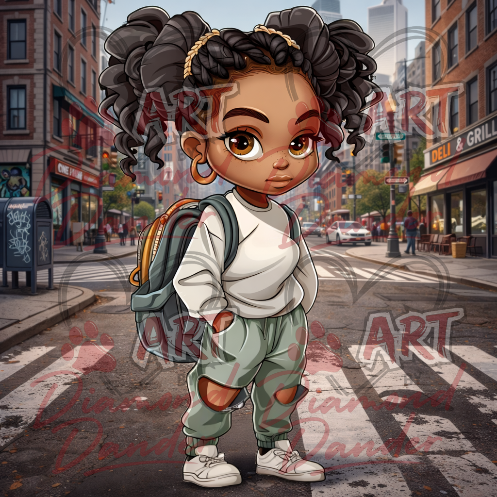 Art By Diamond Dander - City Cutie Vibes