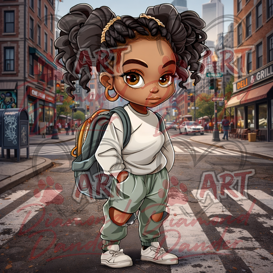 Art By Diamond Dander - City Cutie Vibes