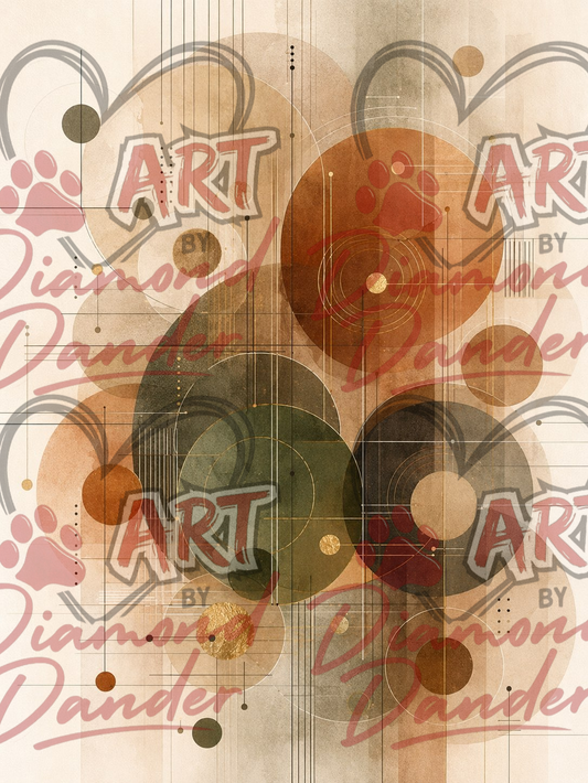 Art By Diamond Dander - Earth Tone Abstract