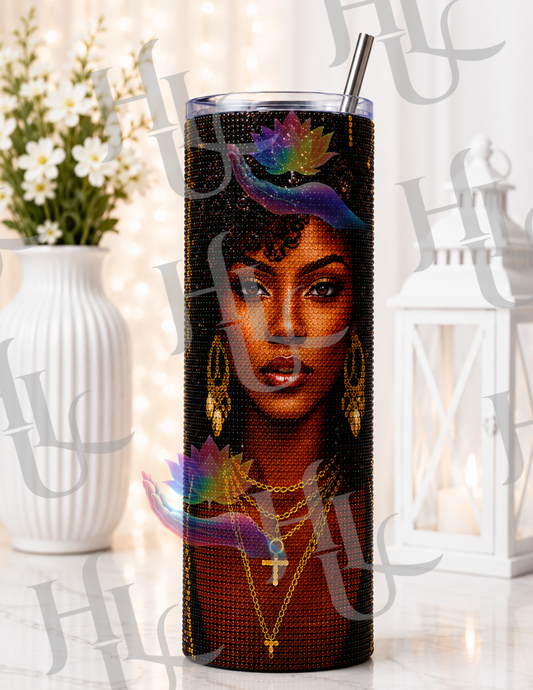 Electric Gaze ~ Diamond Art Tumbler