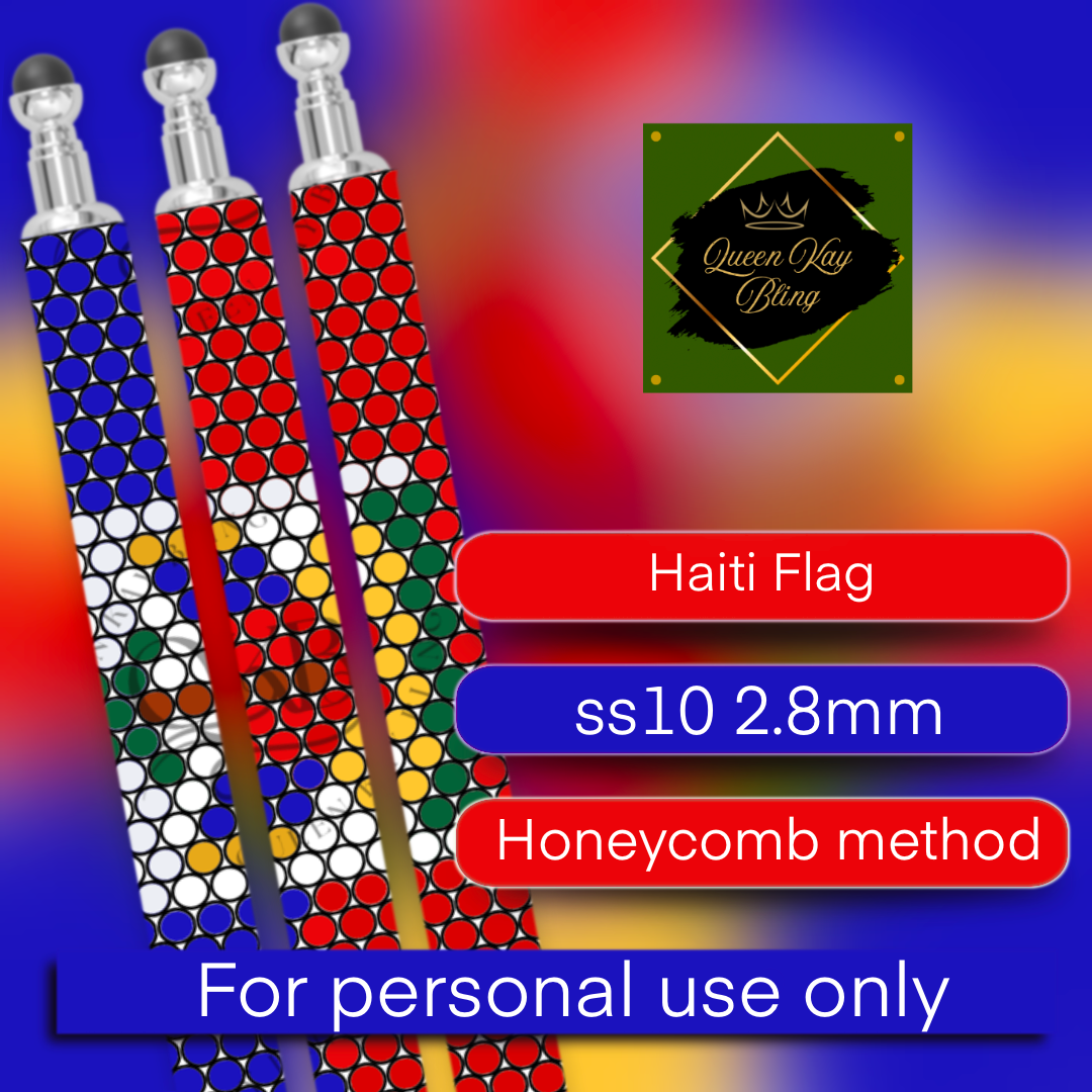 Haiti Flag Pen Template