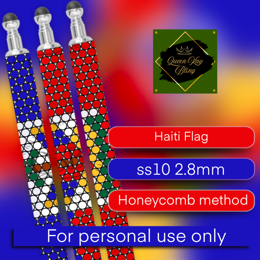 Haiti Flag Pen Template