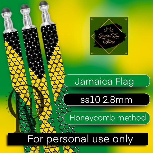 Jamaica Flag Pen Template