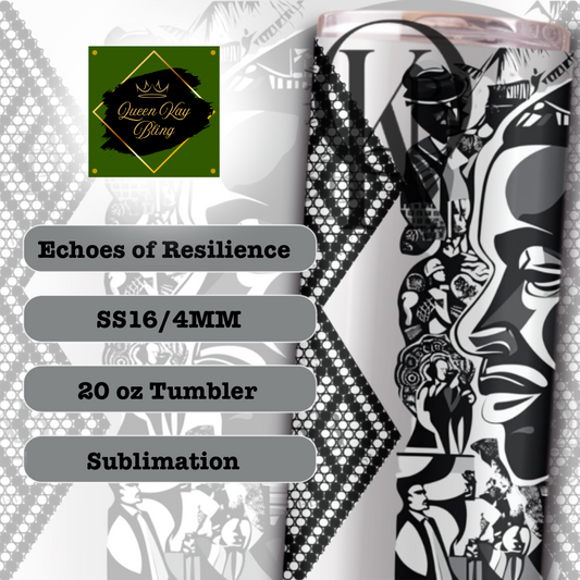 Echoes of Resilience Rhinestone Template - Sublimation