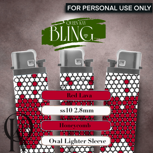 Red Lava Lighter Sleeve