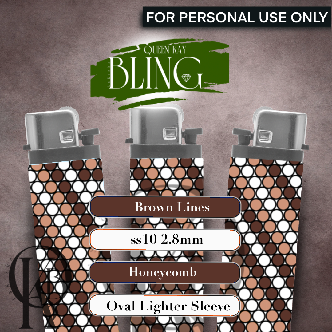 Brown Lines Lighter Sleeve