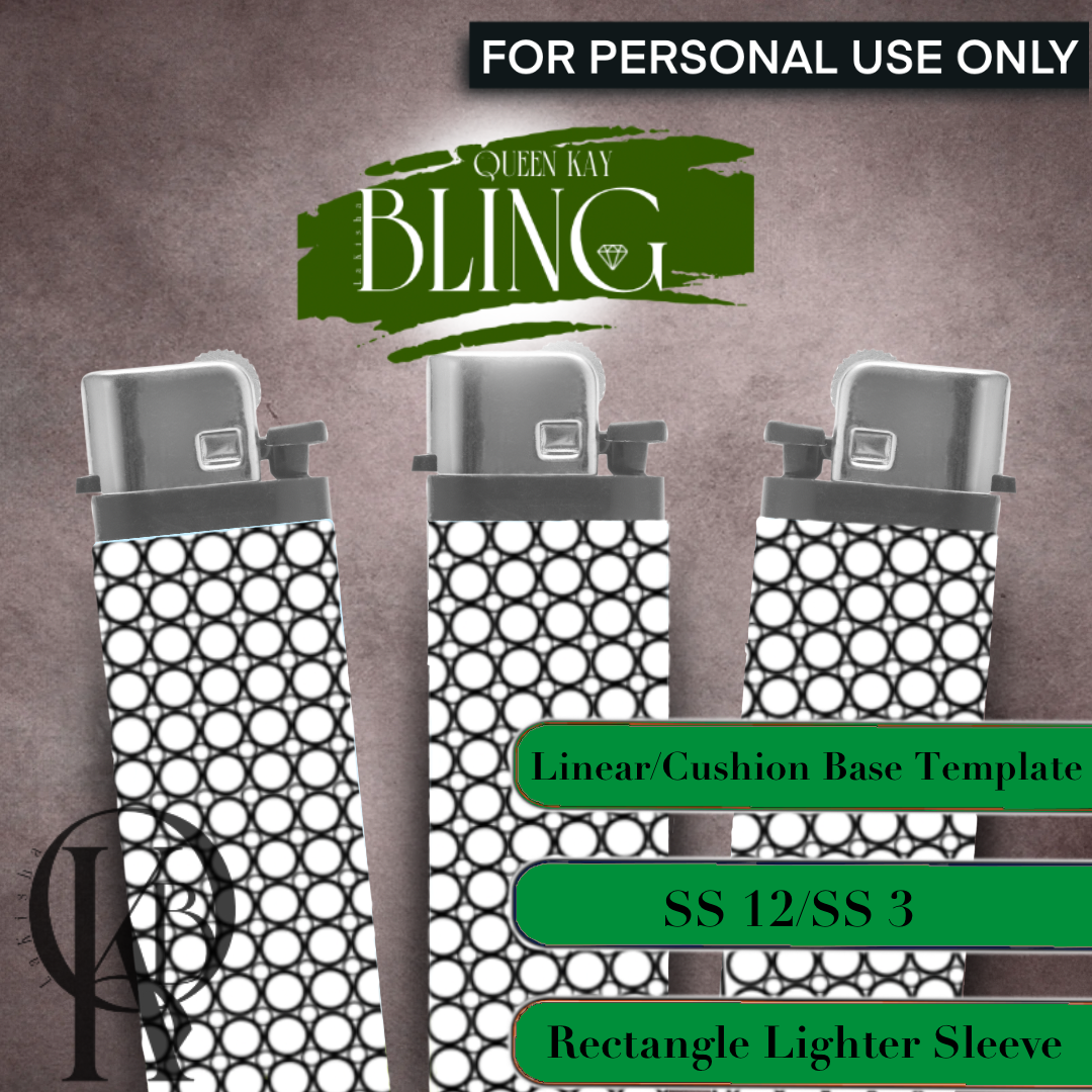 Linear/Cushion Lighter Sleeve (Rectangle) Blank Template