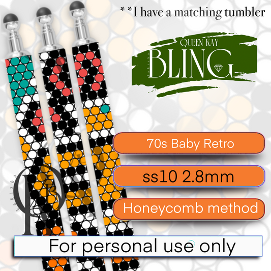 70s Baby Retro Pen Template