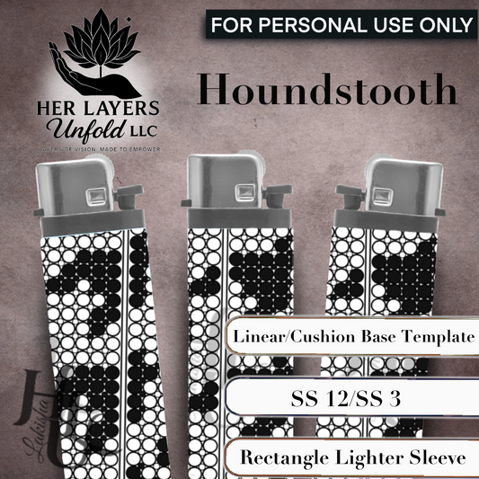 Houndstooth Lighter Sleeve (rectangle)
