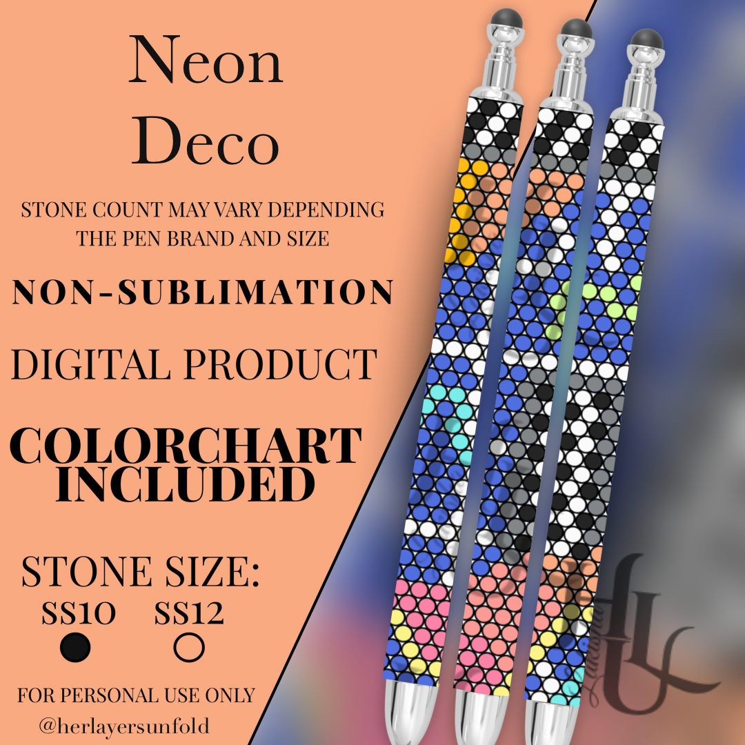 Neon Deco Pen Template