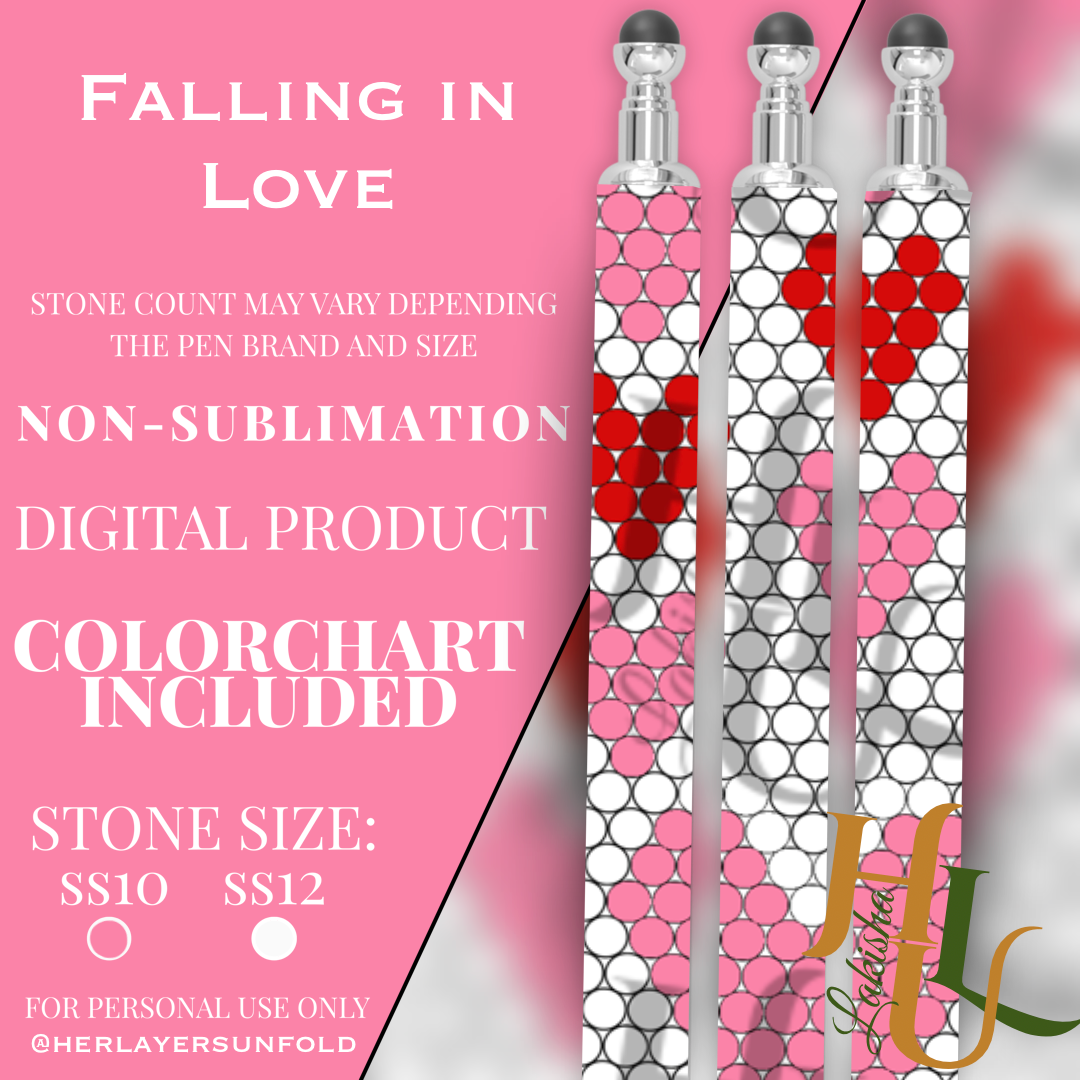 Falling in Love Pen Template