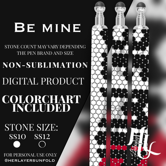 Be Mine❤️🩷 Pen Template