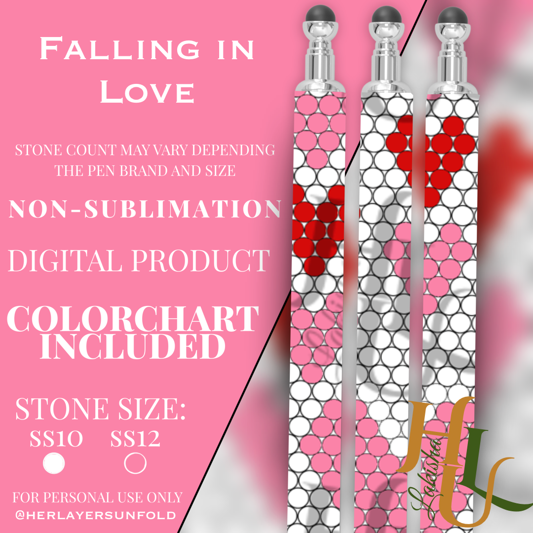 Falling in Love Pen Template