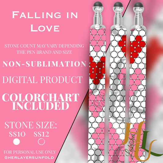 Falling in Love Pen Template