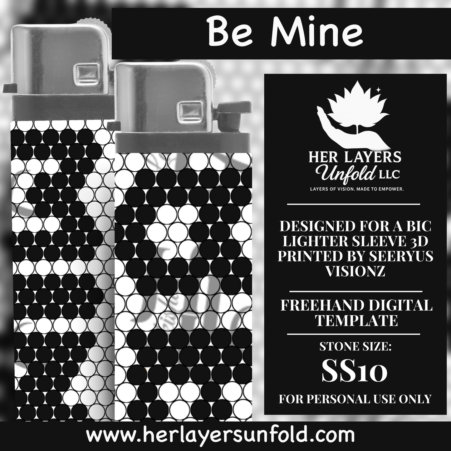 Be Mine Lighter Sleeve (Oval)