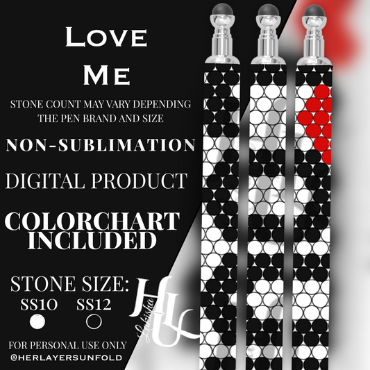 Love Me Pen Template