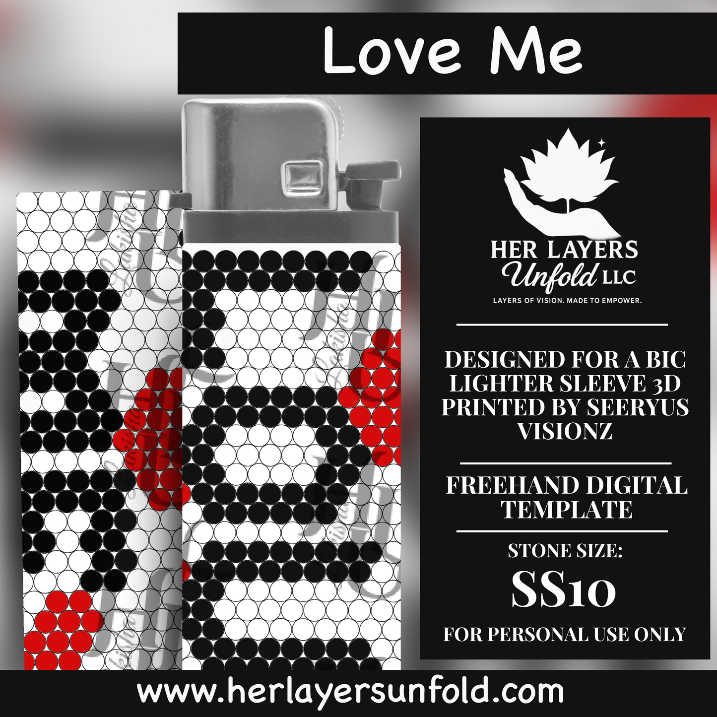 Love Me Lighter Sleeve (Oval)