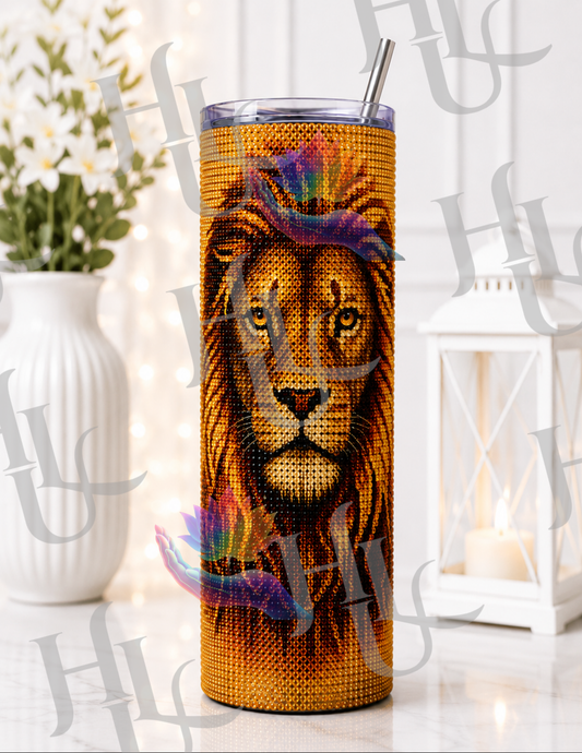 Lion Of Legacy~ Diamond Art Tumbler