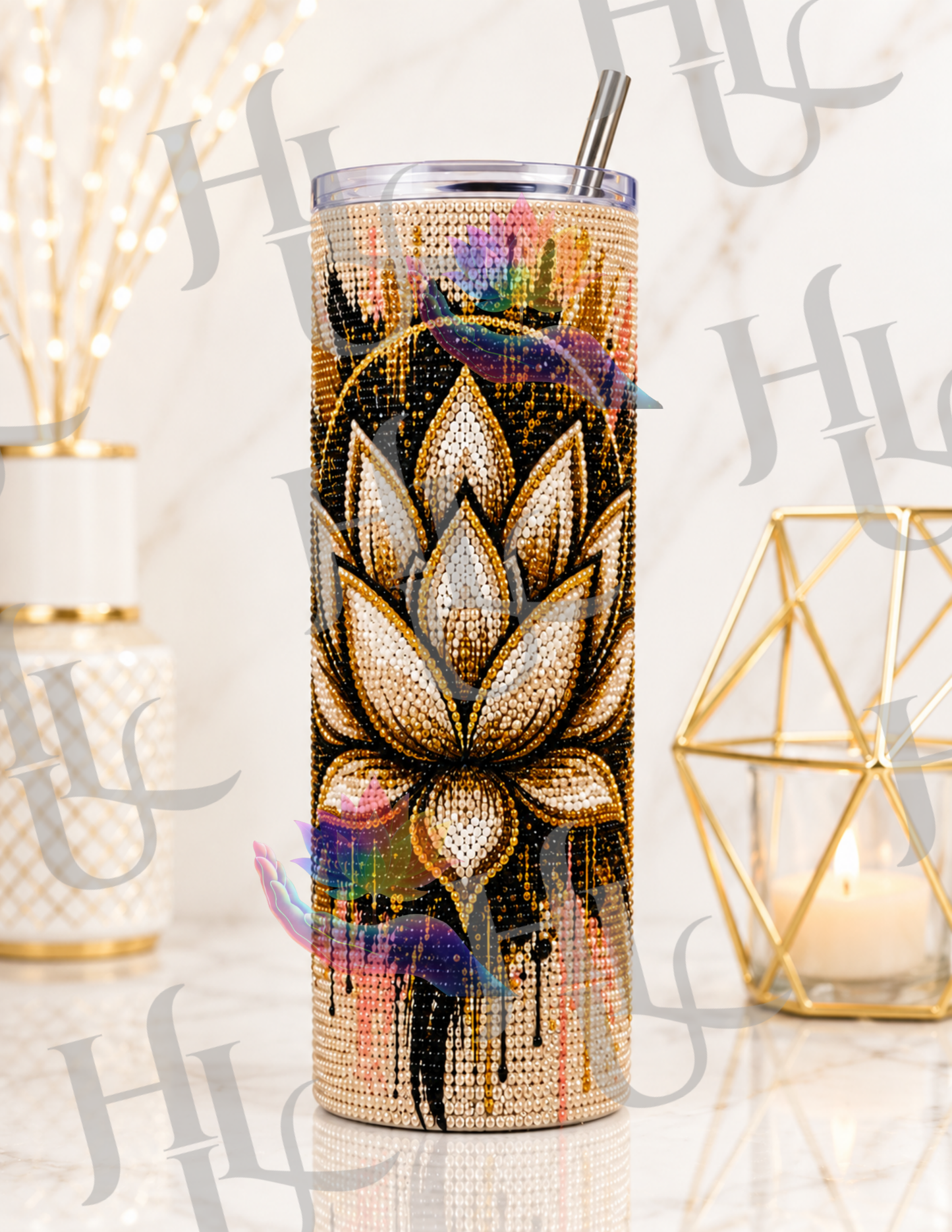 Lotus of Power ~ Diamond Art Tumbler