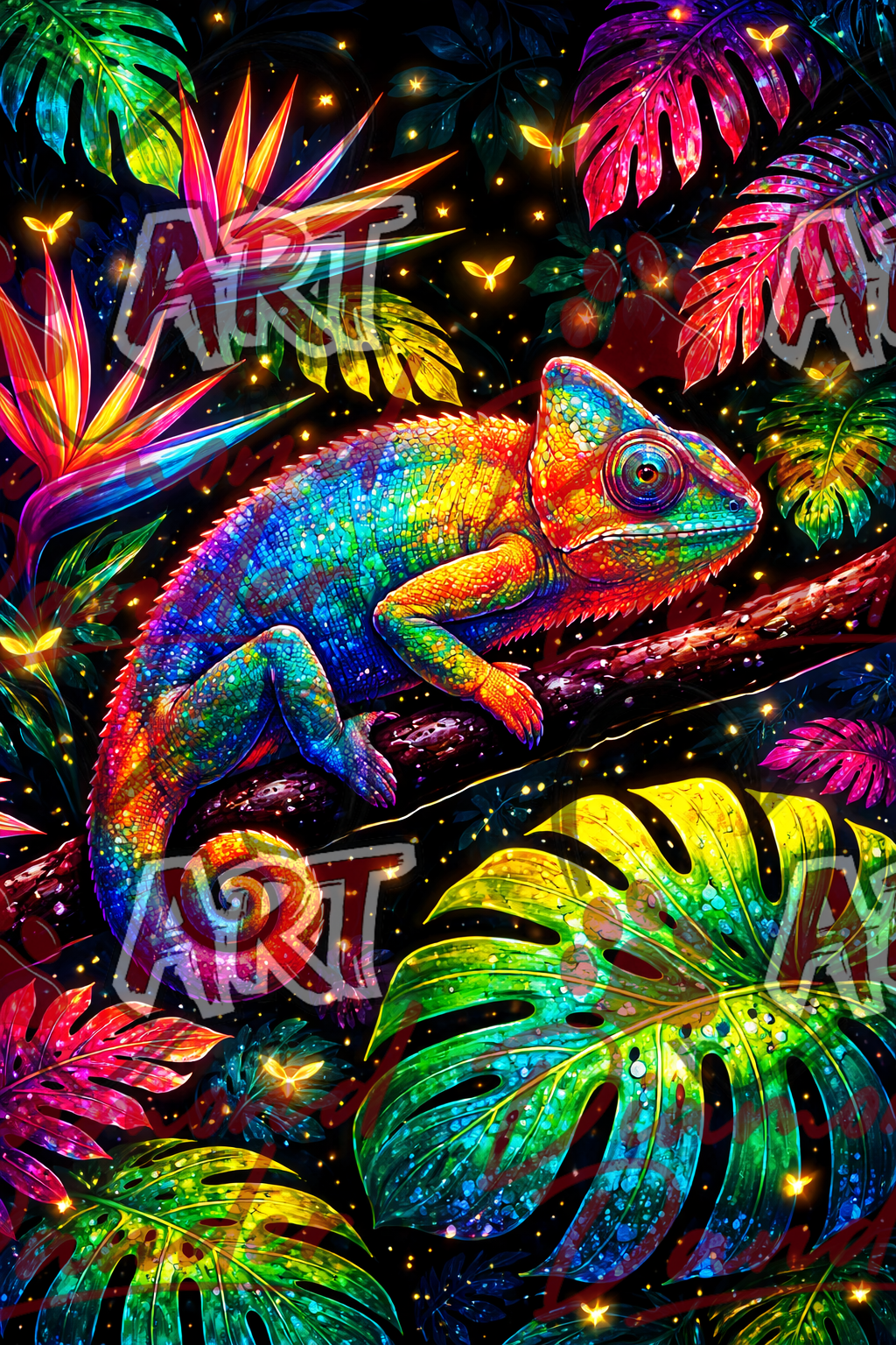 Art By Diamond Dander - Tropical Voltage
