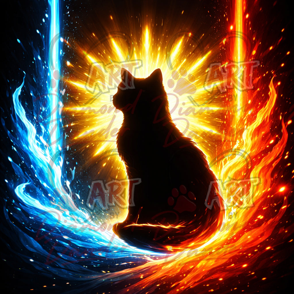 Art By Diamond Dander - Yin-Yang Whiskers