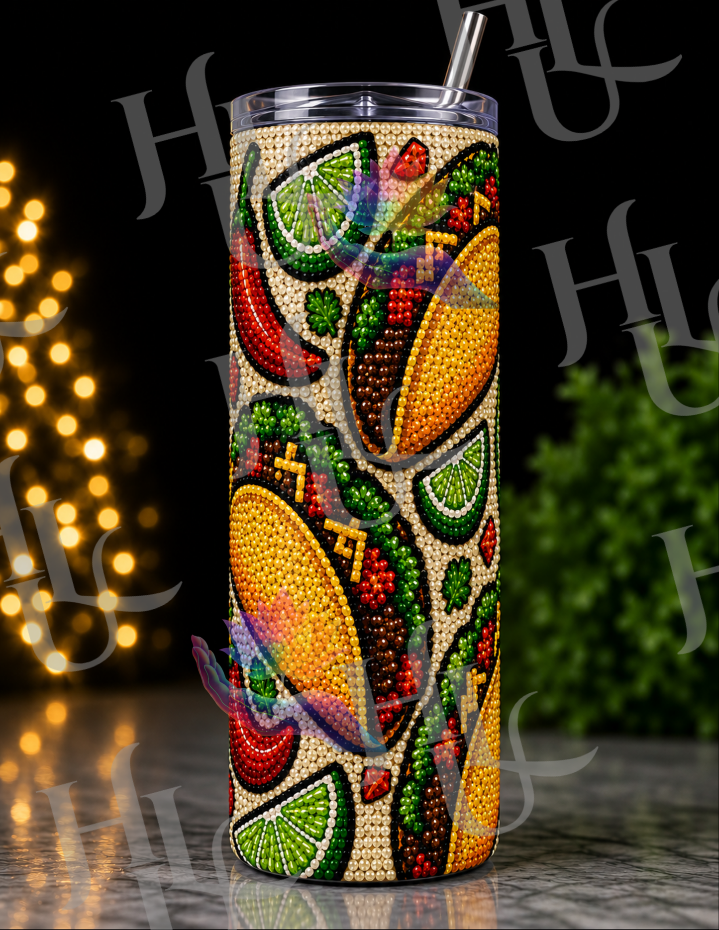 Zesty Fiesta ~ Diamond Art Tumbler