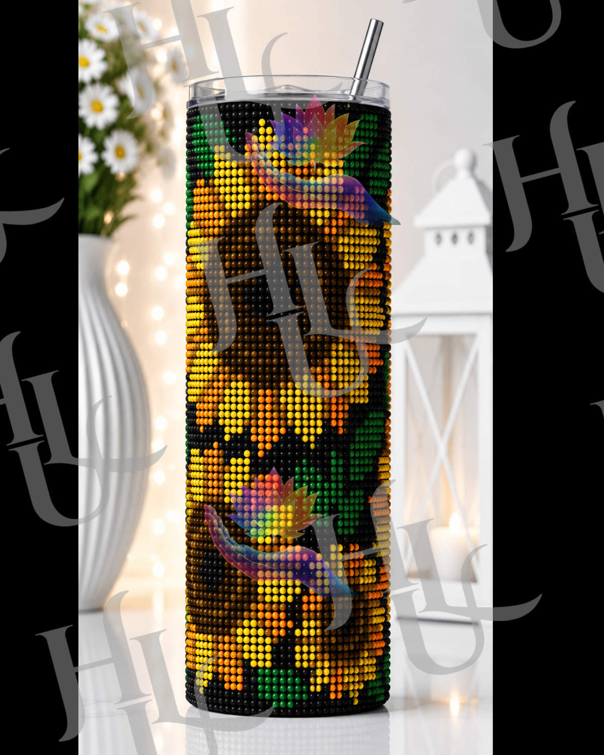 Petals & Sunshine ~ Diamond Art Tumbler