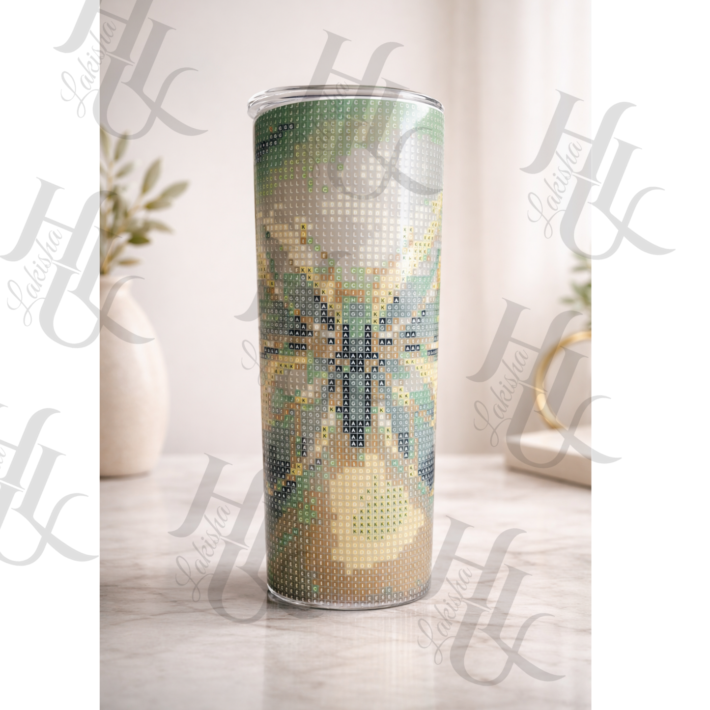 Unfolding Light ~ Diamond Art Tumbler